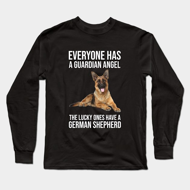 German shepherd dad Long Sleeve T-Shirt by anema